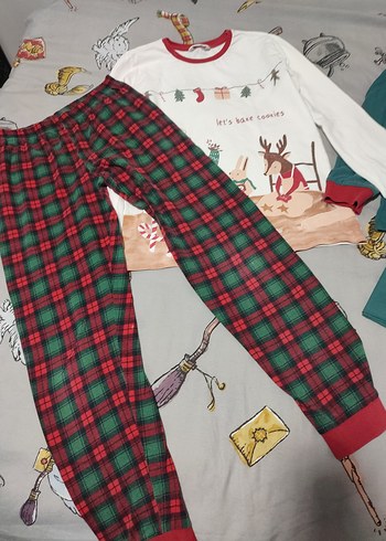 Erkek Çocuk Baskılı Uzun Kollu Örme Pijama Takımı - Görsel 5