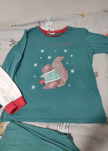 Erkek Çocuk Baskılı Uzun Kollu Örme Pijama Takımı - Görsel 6