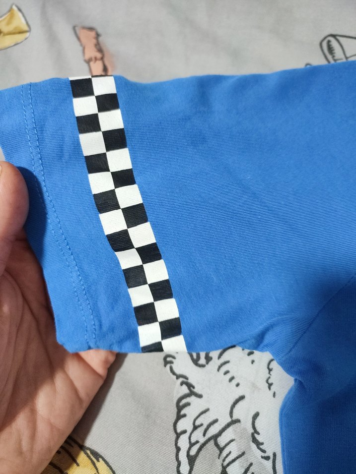 Erkek Çocuk Mavi Hot Wheels Baskılı Tişört - Görsel 4