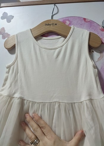 Pembe Kapüşonlu Kız Elbise Tül Etekli le mabelle - Görsel 4