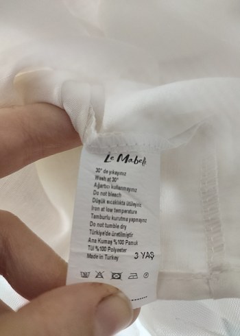 Pembe Kapüşonlu Kız Elbise Tül Etekli le mabelle - Görsel 6