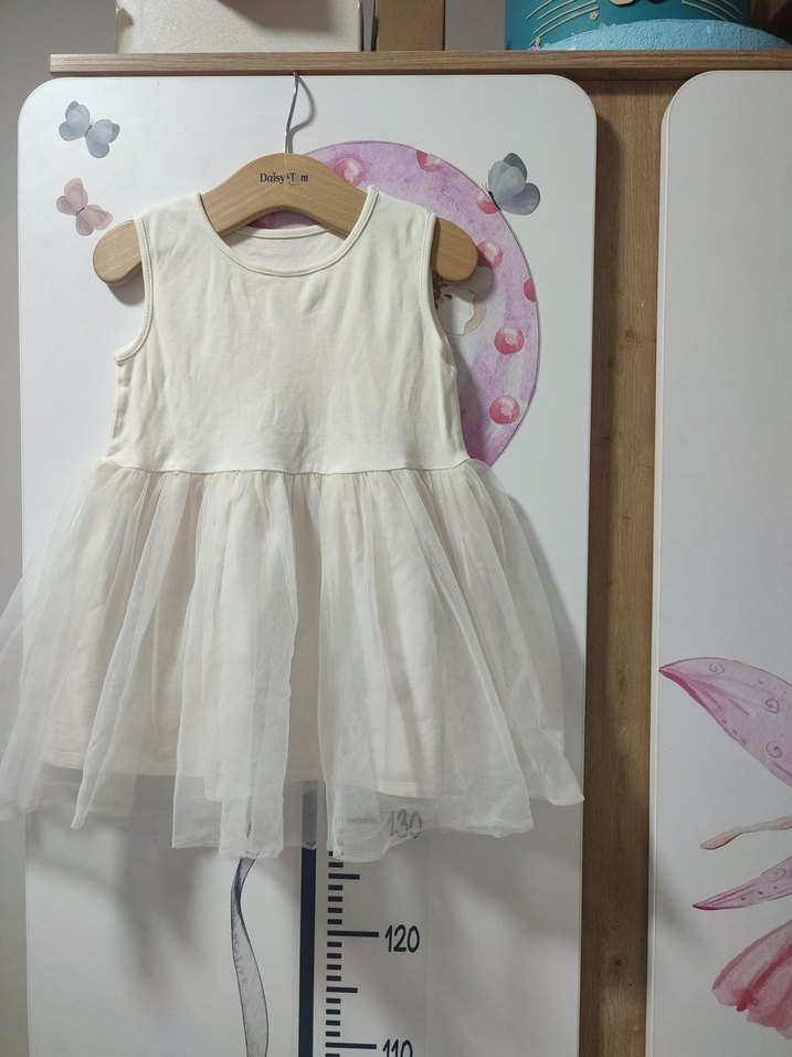 Pembe Kapüşonlu Kız Elbise Tül Etekli le mabelle - Görsel 5