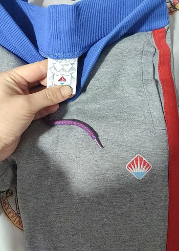 Fermuarlı Gri Erkek Çocuk Eşofman Altı - Görsel 5