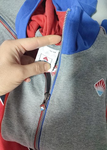 Fermuarlı Gri Erkek Çocuk Eşofman Altı - Görsel 2