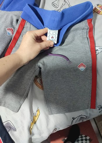 Fermuarlı Gri Erkek Çocuk Eşofman Altı - Görsel 4