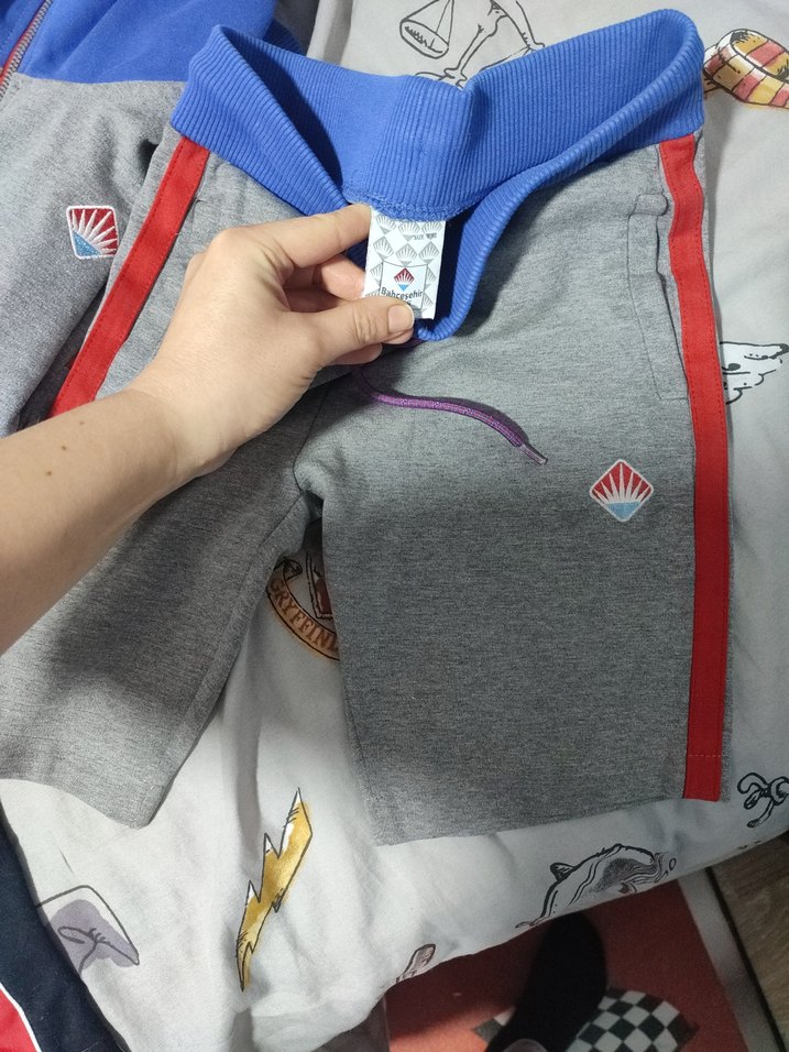 Fermuarlı Gri Erkek Çocuk Eşofman Altı - Görsel 4