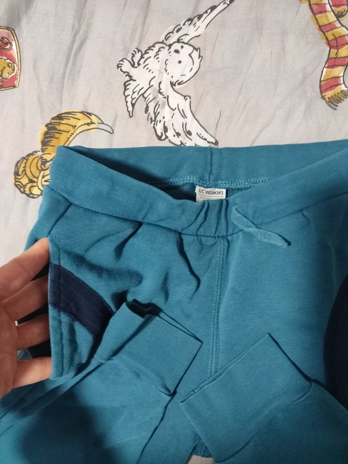 Erkek Çocuk Mavi Fermuarlı Rahat Eşofman - Görsel 2