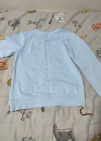 Erkek Çocuk Mavi Baskılı Sweatshirt - Görsel 3