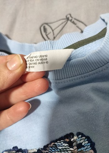 Erkek Çocuk Mavi Baskılı Sweatshirt - Görsel 5