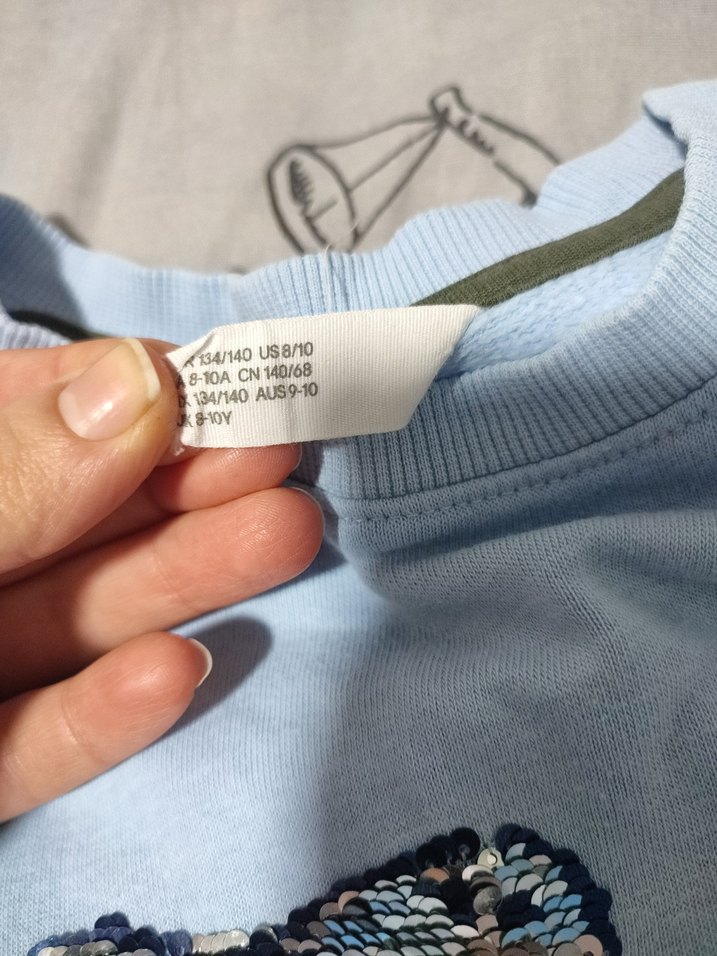 Erkek Çocuk Mavi Baskılı Sweatshirt - Görsel 5