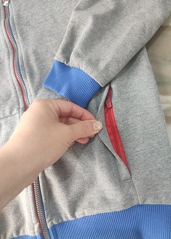 Zara Bahçeşehir koleji Gri Fermuarlı Eşofman