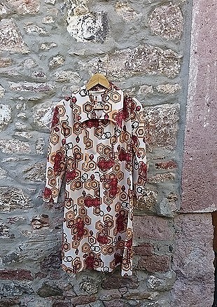 vintage kışlık elbise