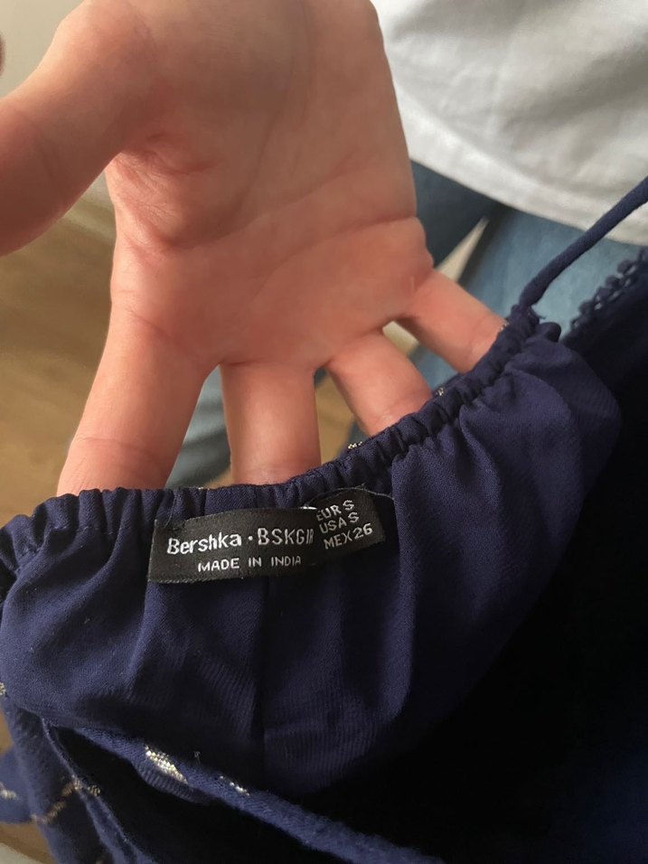 Koyu Lacivert Bağcıklı Kadın Mini Tulum - Görsel 4