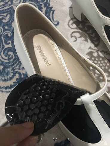 Deichmann Graceland beyaz topuklu ayakkabı