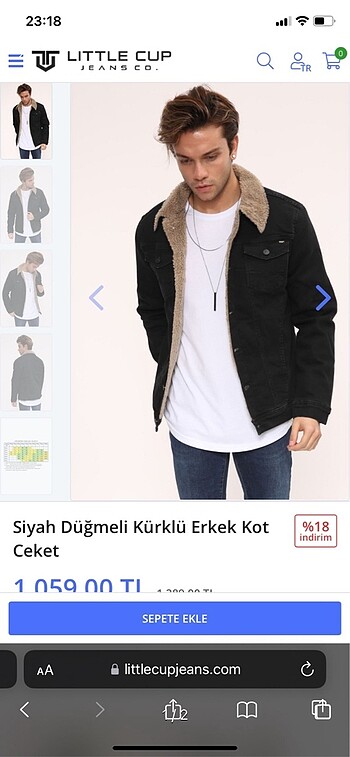Erkek kürklü ceket