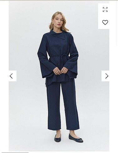 Lacivert pantolon tunik takım