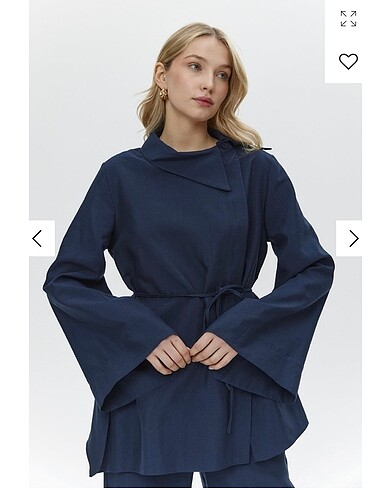 Suud Collection Lacivert pantolon tunik takım
