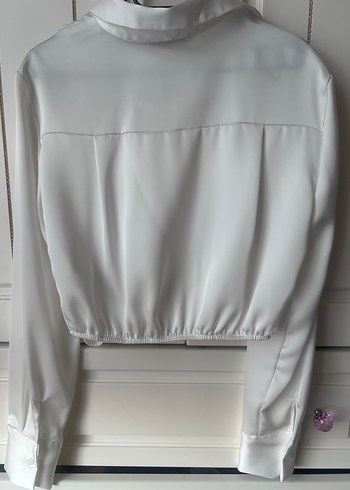 Beyaz Kadın Uzun Kollu Gömlek - Görsel 4