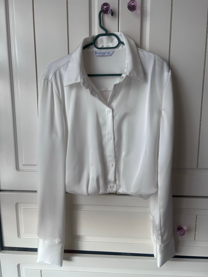 Beyaz Kadın Uzun Kollu Gömlek - Görsel 2