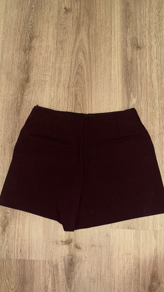 Bordo şort Mini Etek - Görsel 2