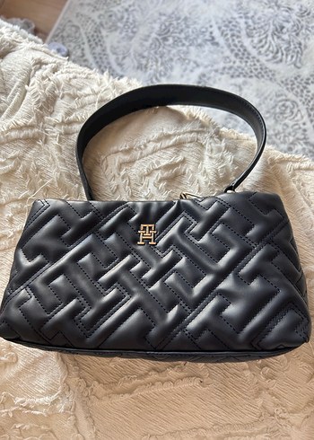 Lacivert nakışlı Deri Kadın Çanta - Görsel 5