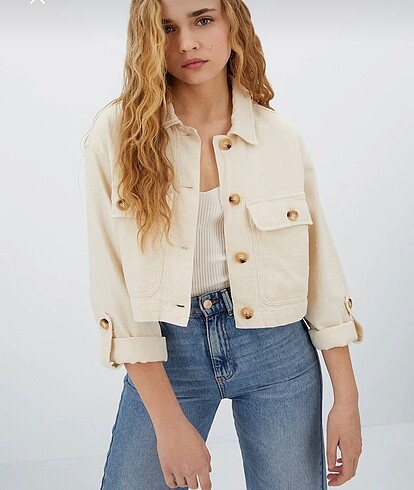 xs Beden Rustik crop ceket