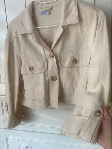 Stradivarius Rustik crop ceket