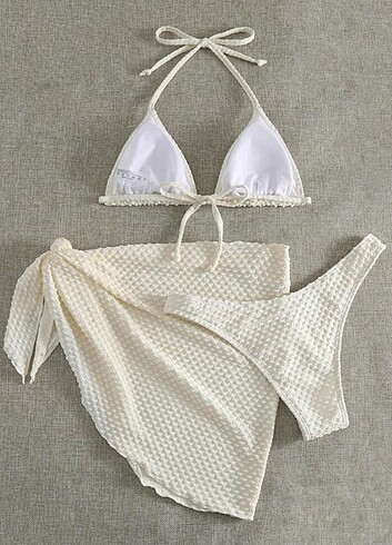 Diğer Ekru pareolu bikini takım