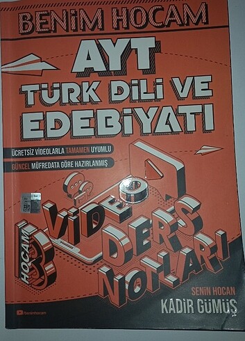 Benim Hocam AYT Türk Dili Ve Edebiyatı Video Ders Notları