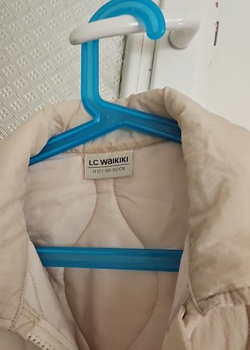 Düğmeli Bej Midi Kız Çocuk Ceket - Görsel 2