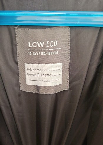 Düğmeli Siyah Kız Çocuk Midi Kaban - Görsel 4