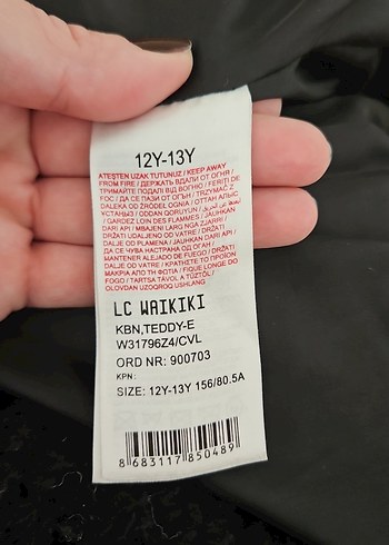 Düğmeli Siyah Kız Çocuk Midi Kaban - Görsel 3