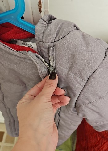 Gri Bebek Tulumu Velcro Kapamalı - Görsel 2