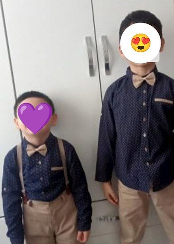 Erkek Bebek Bohem Uzun Kollu Gömlek Seti - Görsel 4