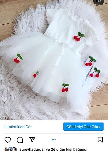 Kirazlı elbise