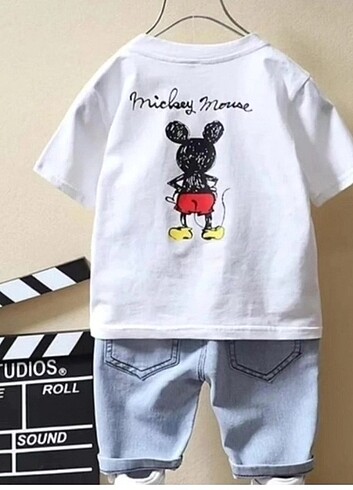 9 Yaş Beden Mickey kot takim