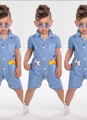 Diğer Denim kot tulum bebek