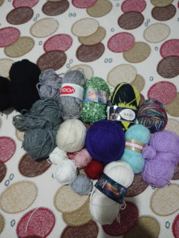 Çeşitli Renklerde El Örgü İplik Seti - Görsel 2