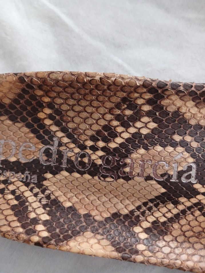 Kahverengi Yılan Desenli Taşlı Kadın Terlik - Görsel 2