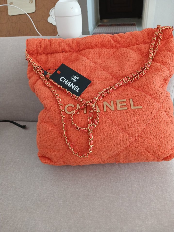 Zincir Detaylı Kırmızı Chanel Kadın Çanta - Görsel 3