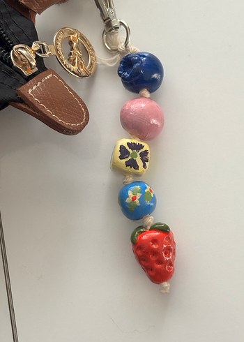 El Yapımı Meyveli Özel Tasarım Çanta Aksesuarı / Anahtarlık  - Görsel 2