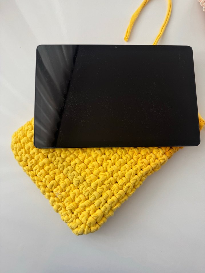 Örgü Sarı tablet kılıfı - Görsel 3