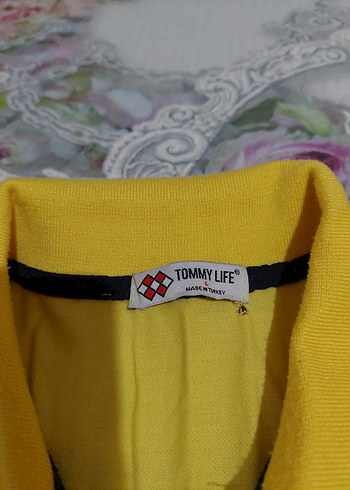 Sarı Desenli Erkek Polo Tişört - Görsel 5