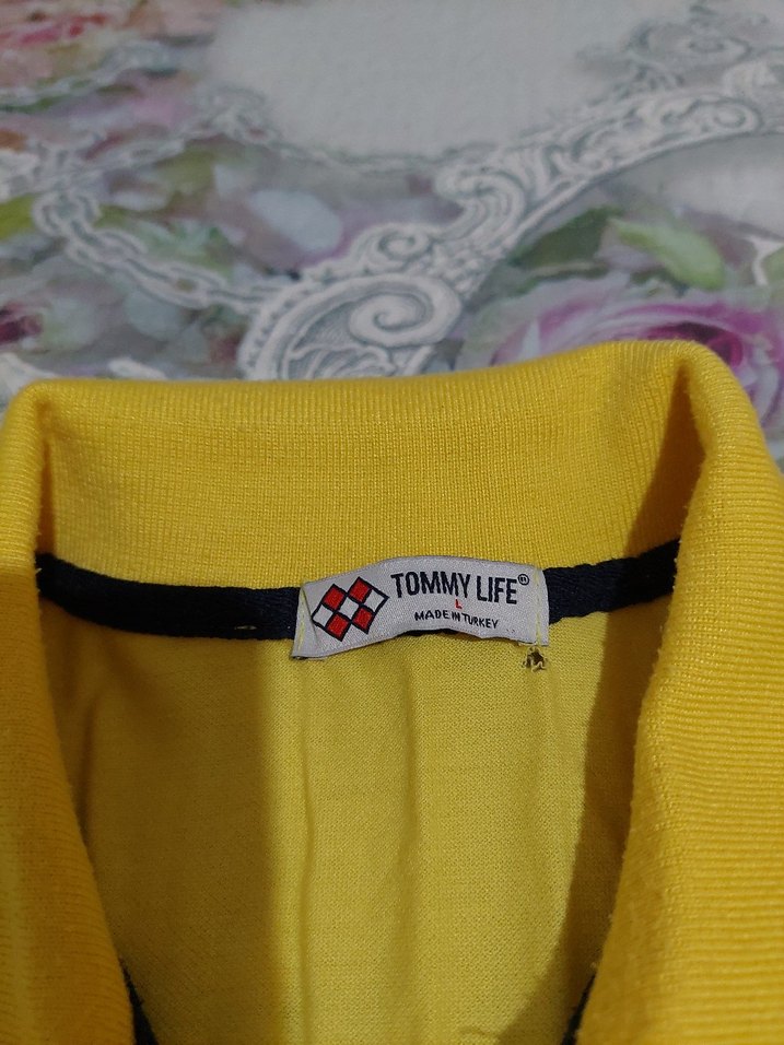 Sarı Desenli Erkek Polo Tişört - Görsel 5