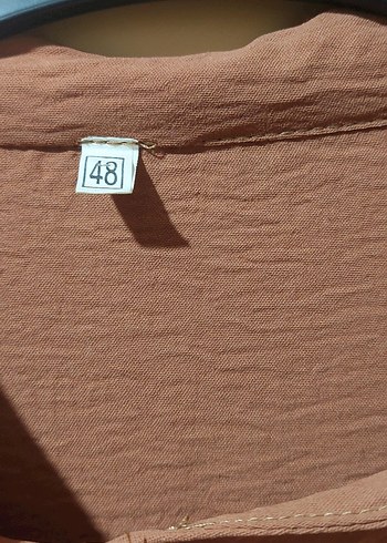 Düğmeli Uzun ayrobin Kadın 48 beden Elbise - Görsel 5