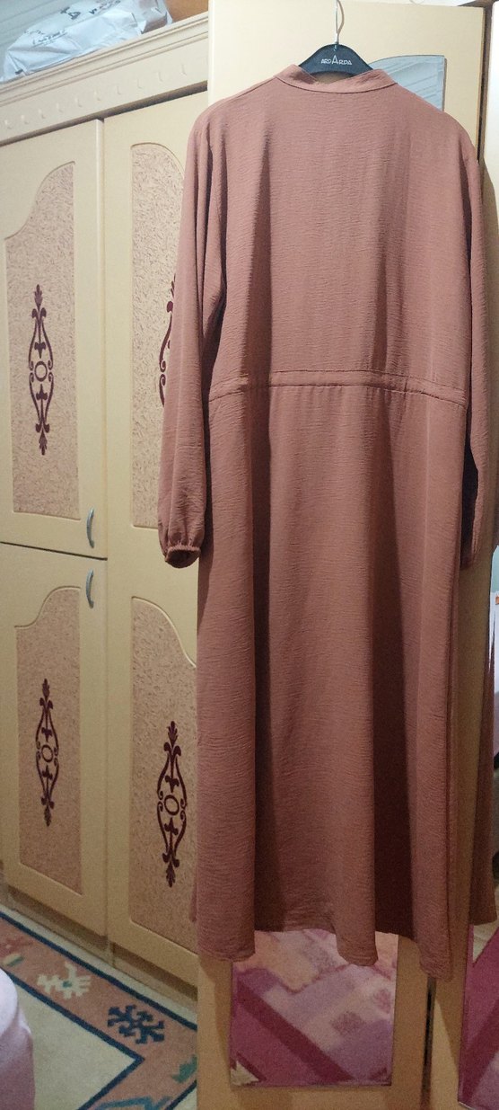 Düğmeli Uzun ayrobin Kadın 48 beden Elbise - Görsel 2