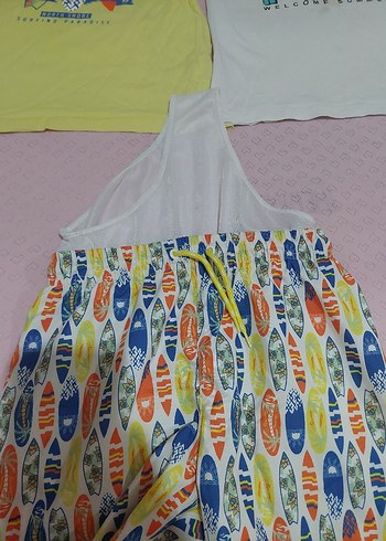 Renkli Baskılı Erkek Çocuk Mayo Takımı - Görsel 5