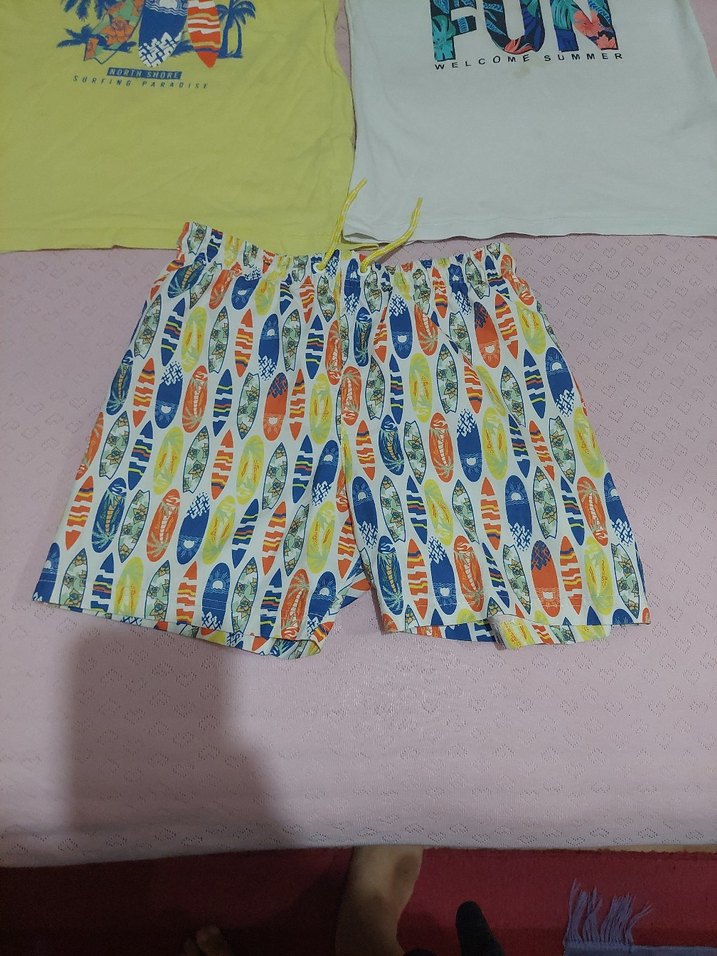 Renkli Baskılı Erkek Çocuk Mayo Takımı - Görsel 4