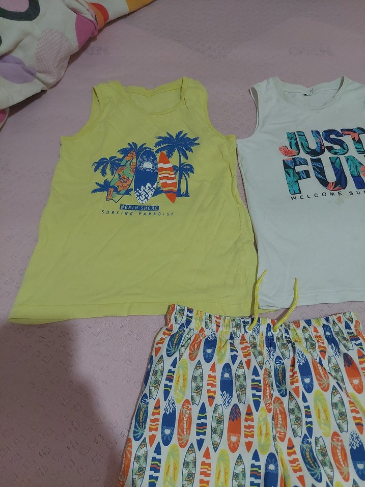 Renkli Baskılı Erkek Çocuk Mayo Takımı - Görsel 2