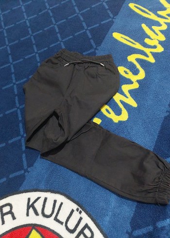 Siyah Erkek Çocuk Yumuşak Kumaş Kot Pantol - Görsel 7